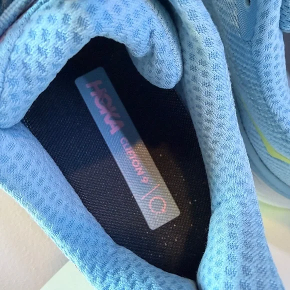 Hoka Sky Blue and Pink Running Shoes - Picture 6 of 10